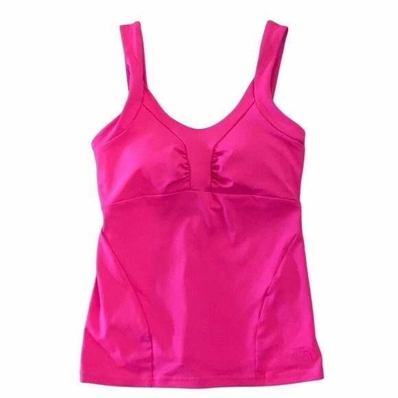 The North Face Swimming Tankini Wide Strap Shelf Bra Barbie Core  Size XSmall - Picture 1 of 12